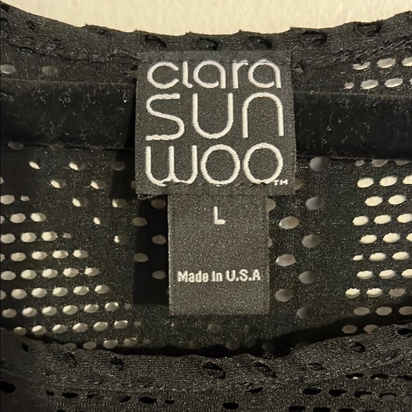 Clara Sun Woo Black Tapered Hem Mini Dress with circle cut out design - Picture 3 of 6